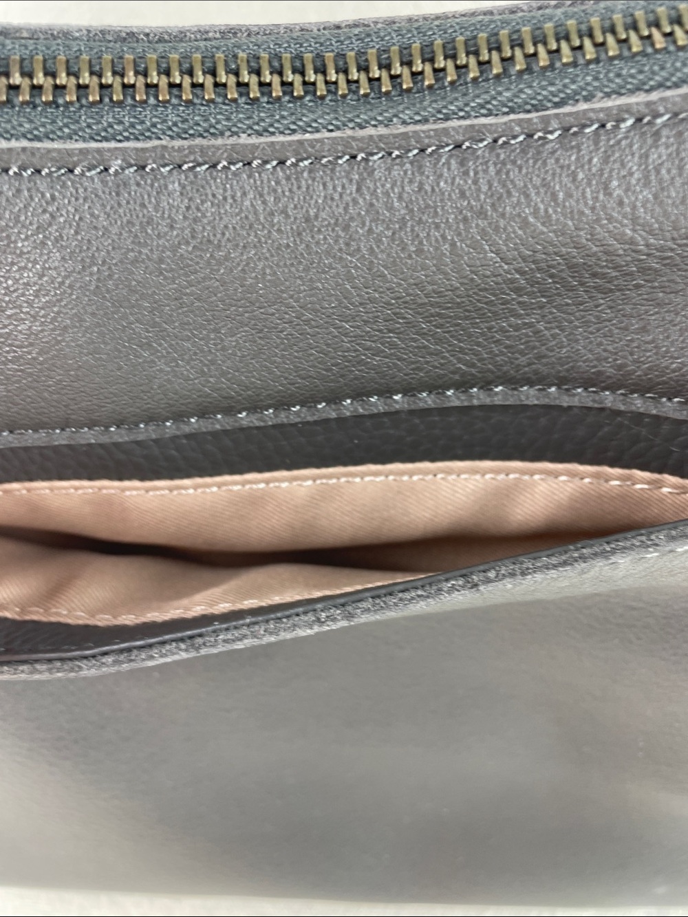 NWT the sak Gray Leather Shoulder Bag - Picture 6 of 12